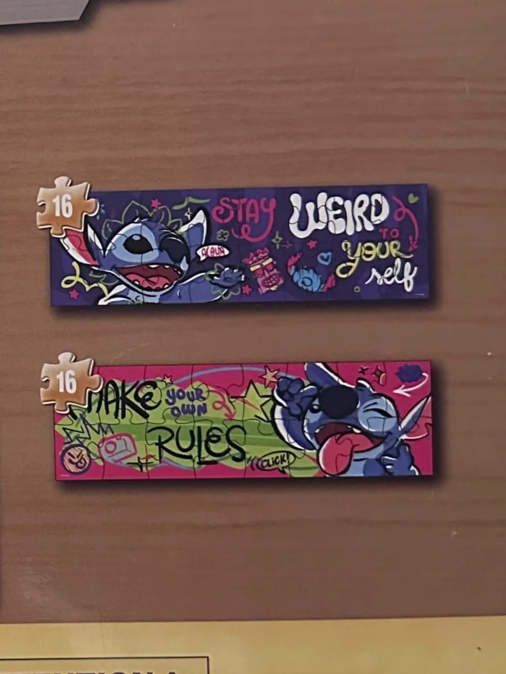 Disney stitch wooden